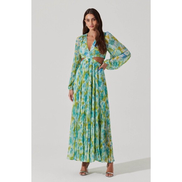 ASTR the Label Revery Floral Long Sleeve Maxi XS - Picture 1 of 10